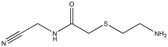 2-[(2-aminoethyl)thio]-N-(cyanomethyl)acetamide Struktur