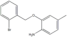 2-[(2-bromobenzyl)oxy]-4-methylaniline Struktur