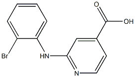 2-[(2-bromophenyl)amino]pyridine-4-carboxylic acid Struktur