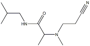 2-[(2-cyanoethyl)(methyl)amino]-N-(2-methylpropyl)propanamide Struktur