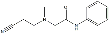 2-[(2-cyanoethyl)(methyl)amino]-N-phenylacetamide Struktur