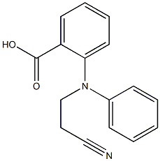 2-[(2-cyanoethyl)(phenyl)amino]benzoic acid Struktur