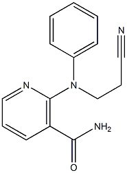 2-[(2-cyanoethyl)(phenyl)amino]nicotinamide Struktur