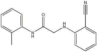 2-[(2-cyanophenyl)amino]-N-(2-methylphenyl)acetamide Struktur