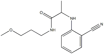 2-[(2-cyanophenyl)amino]-N-(3-methoxypropyl)propanamide Struktur