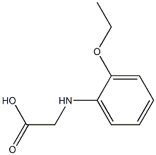 2-[(2-ethoxyphenyl)amino]acetic acid Struktur