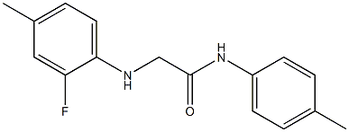 2-[(2-fluoro-4-methylphenyl)amino]-N-(4-methylphenyl)acetamide Struktur