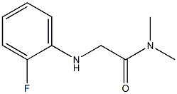 2-[(2-fluorophenyl)amino]-N,N-dimethylacetamide Struktur