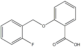 2-[(2-fluorophenyl)methoxy]benzoic acid Struktur