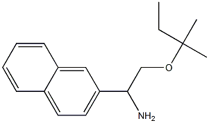 2-[(2-methylbutan-2-yl)oxy]-1-(naphthalen-2-yl)ethan-1-amine Struktur