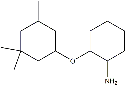 2-[(3,3,5-trimethylcyclohexyl)oxy]cyclohexan-1-amine Struktur