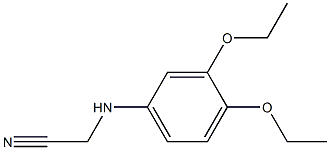 2-[(3,4-diethoxyphenyl)amino]acetonitrile Struktur