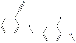 2-[(3,4-dimethoxybenzyl)oxy]benzonitrile Struktur