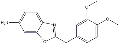 2-[(3,4-dimethoxyphenyl)methyl]-1,3-benzoxazol-6-amine Struktur