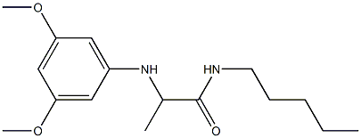 2-[(3,5-dimethoxyphenyl)amino]-N-pentylpropanamide Struktur