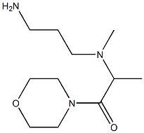 2-[(3-aminopropyl)(methyl)amino]-1-(morpholin-4-yl)propan-1-one Struktur