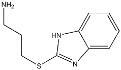 2-[(3-aminopropyl)sulfanyl]-1H-1,3-benzodiazole Struktur