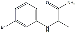 2-[(3-bromophenyl)amino]propanamide Struktur