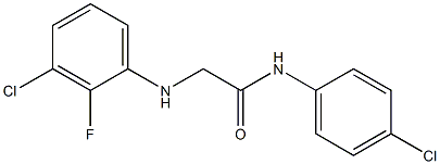 2-[(3-chloro-2-fluorophenyl)amino]-N-(4-chlorophenyl)acetamide Struktur