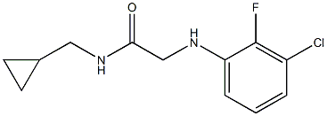 2-[(3-chloro-2-fluorophenyl)amino]-N-(cyclopropylmethyl)acetamide Struktur