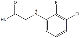 2-[(3-chloro-2-fluorophenyl)amino]-N-methylacetamide Struktur