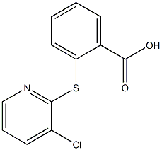 2-[(3-chloropyridin-2-yl)thio]benzoic acid Struktur