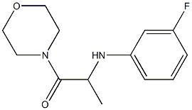 2-[(3-fluorophenyl)amino]-1-(morpholin-4-yl)propan-1-one Struktur