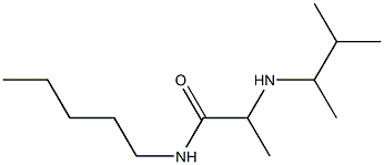 2-[(3-methylbutan-2-yl)amino]-N-pentylpropanamide Struktur