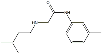 2-[(3-methylbutyl)amino]-N-(3-methylphenyl)acetamide Struktur