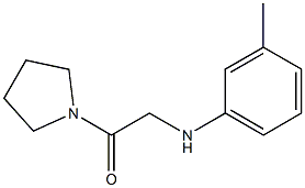 2-[(3-methylphenyl)amino]-1-(pyrrolidin-1-yl)ethan-1-one Struktur