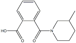 2-[(3-methylpiperidin-1-yl)carbonyl]benzoic acid Struktur