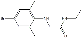 2-[(4-bromo-2,6-dimethylphenyl)amino]-N-ethylacetamide Struktur