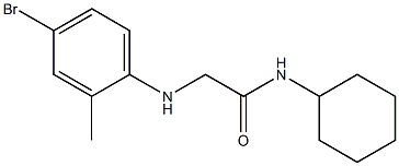 2-[(4-bromo-2-methylphenyl)amino]-N-cyclohexylacetamide Struktur