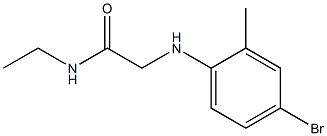 2-[(4-bromo-2-methylphenyl)amino]-N-ethylacetamide Struktur