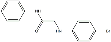 2-[(4-bromophenyl)amino]-N-phenylacetamide Struktur