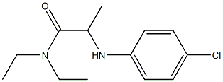 2-[(4-chlorophenyl)amino]-N,N-diethylpropanamide Struktur