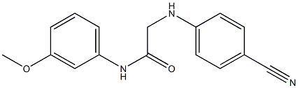 2-[(4-cyanophenyl)amino]-N-(3-methoxyphenyl)acetamide Struktur