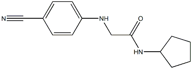 2-[(4-cyanophenyl)amino]-N-cyclopentylacetamide Struktur