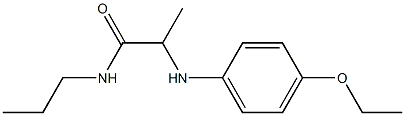 2-[(4-ethoxyphenyl)amino]-N-propylpropanamide Struktur