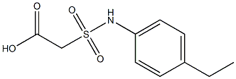 2-[(4-ethylphenyl)sulfamoyl]acetic acid Struktur