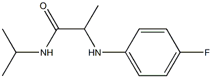 2-[(4-fluorophenyl)amino]-N-(propan-2-yl)propanamide Struktur