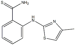 2-[(4-methyl-1,3-thiazol-2-yl)amino]benzene-1-carbothioamide Struktur