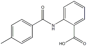 2-[(4-methylbenzoyl)amino]benzoic acid Struktur