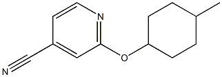 2-[(4-methylcyclohexyl)oxy]pyridine-4-carbonitrile Struktur