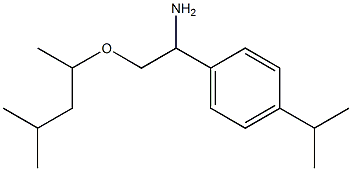 2-[(4-methylpentan-2-yl)oxy]-1-[4-(propan-2-yl)phenyl]ethan-1-amine Struktur