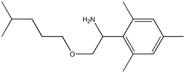 2-[(4-methylpentyl)oxy]-1-(2,4,6-trimethylphenyl)ethan-1-amine Struktur