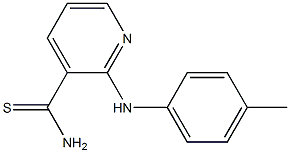 2-[(4-methylphenyl)amino]pyridine-3-carbothioamide Struktur