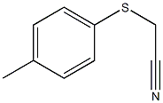 2-[(4-methylphenyl)sulfanyl]acetonitrile Struktur