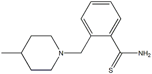 2-[(4-methylpiperidin-1-yl)methyl]benzenecarbothioamide Struktur