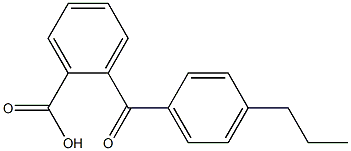 2-[(4-propylphenyl)carbonyl]benzoic acid Struktur